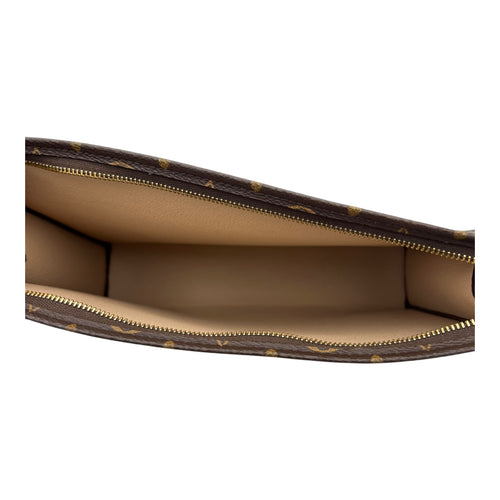 Louis Vuitton Pochette Toilette Brown Pouch in Monogram Coated Canvas, Gold hardware_6