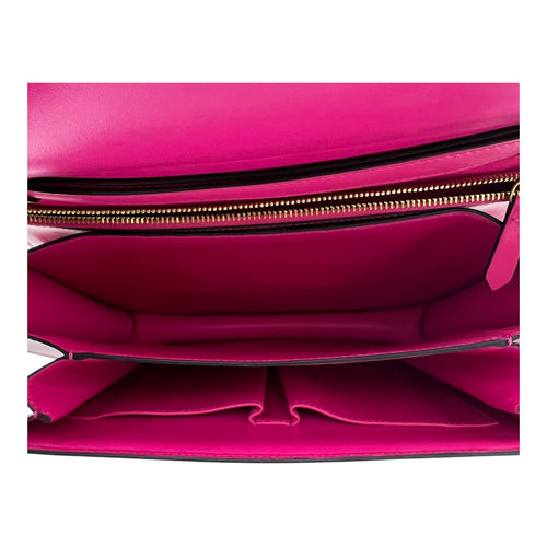 Celine Box Shoulder Bag Pink in Calfskin, Gold hardware_6