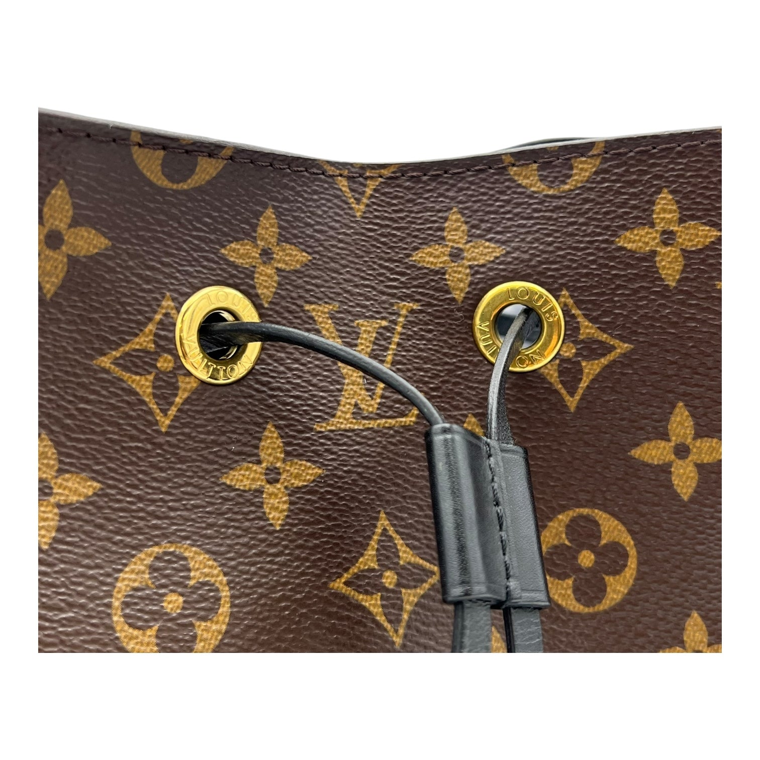 Louis Vuitton Noe Shoulder Bag Brown in Coated Canvas, Gold hardware_6