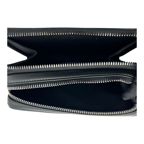 Christian Dior Pouch with strap Crossbody Bag Blue in Coated Canvas, Silver hardware_6