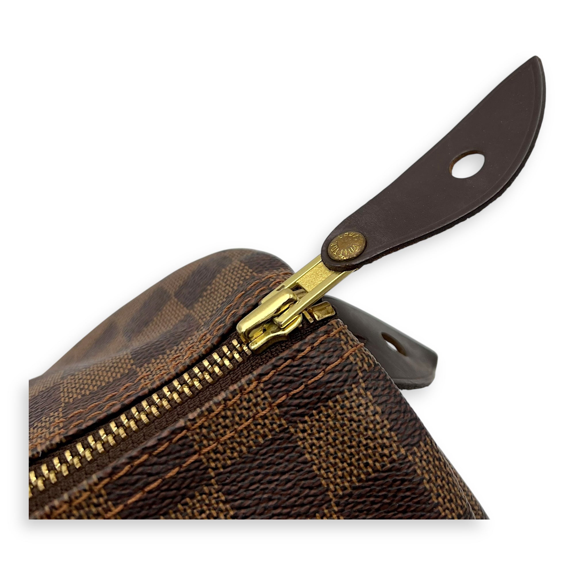 Louis Vuitton Speedy Top Handle Bag 30 Brown in Cowhide Leather, Gold hardware_6