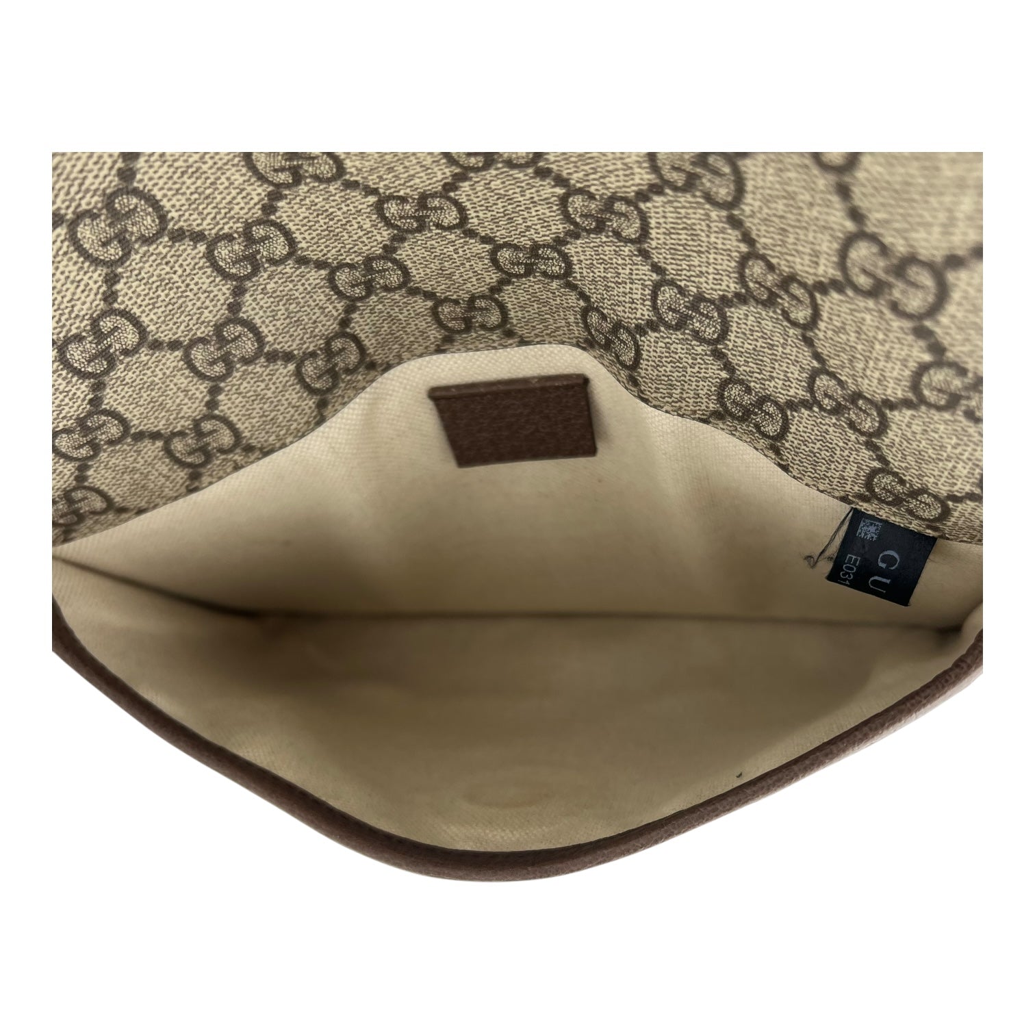 Gucci Ophidia Belt Bag Grey in Coated Canvas, Gold hardware_6