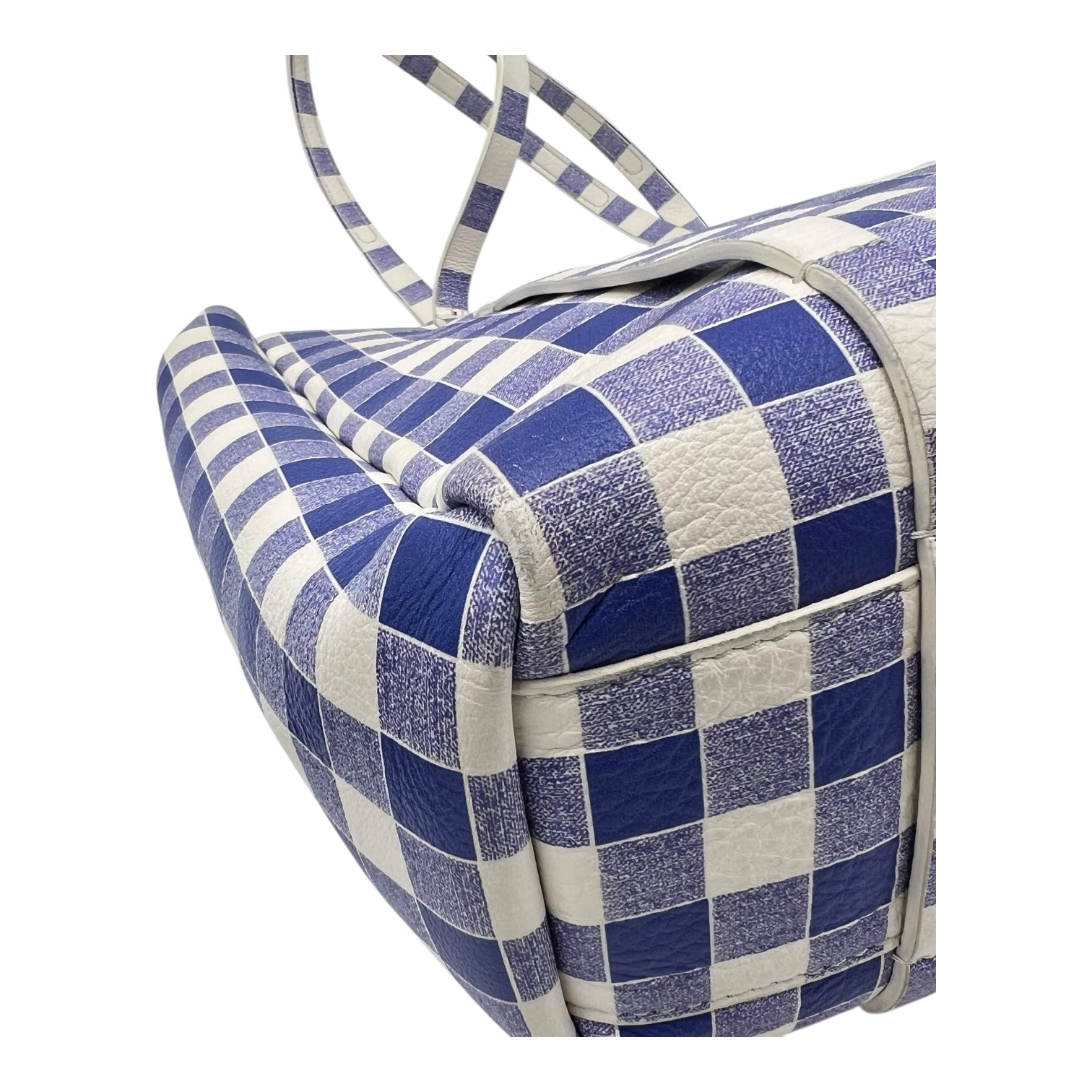 Balenciaga Everyday Tote Bag Blue in Calfskin, Silver hardware_7