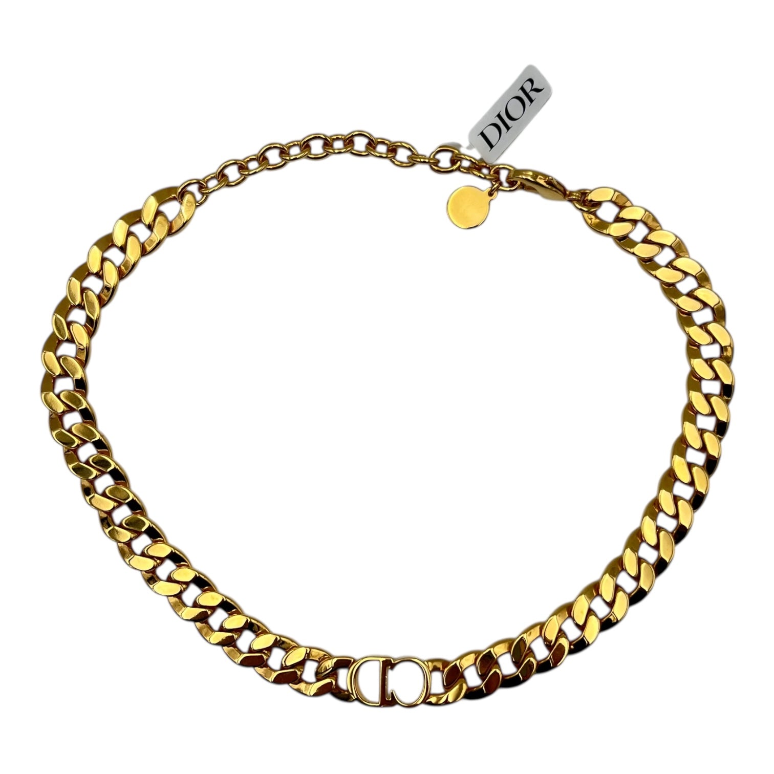 Christian Dior CD Necklace Gold in Others, Gold hardware_2