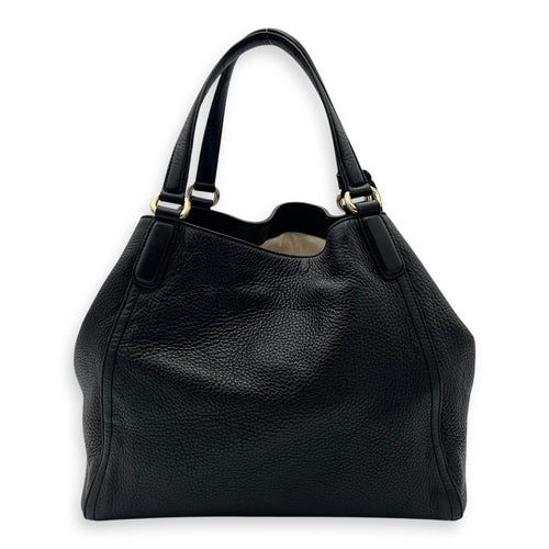 Gucci Soho Tote Bag Black in Calfskin, Gold hardware_2