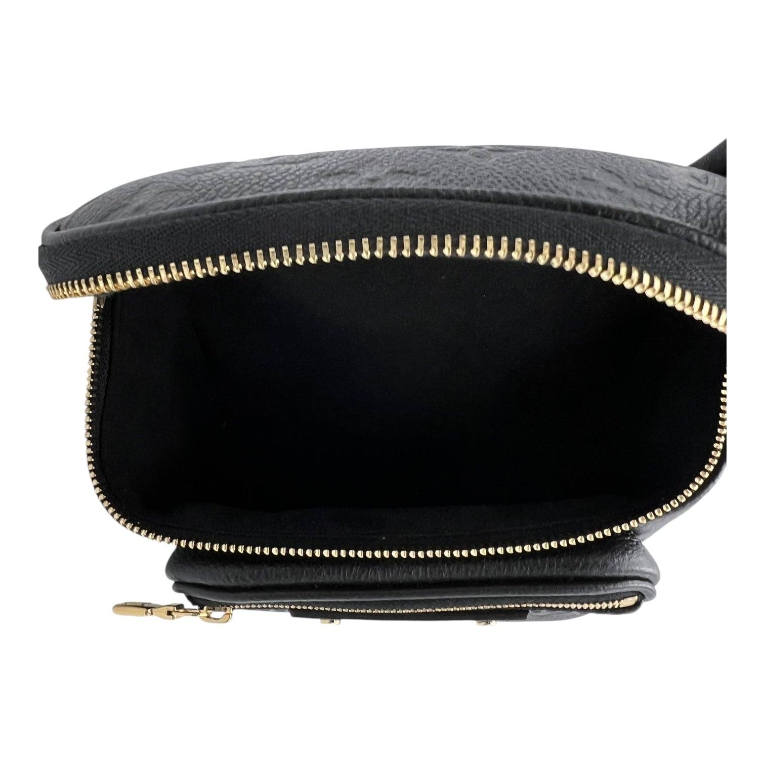 Louis Vuitton BumBag Belt Bag Black in Empreinte Leather, Gold hardware_6