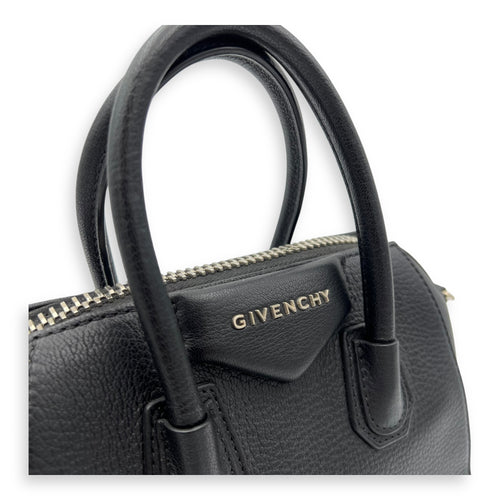Givenchy Antigona Top Handle Bag Black in Calfskin, Silver hardware_6