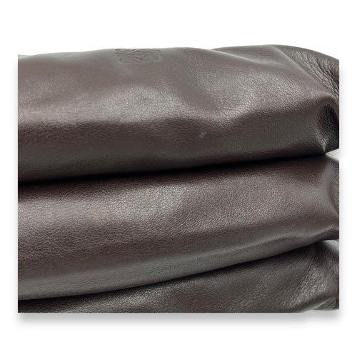 Loewe Logo Shoulder Bag Brown in Lambskin, Gold hardware_6