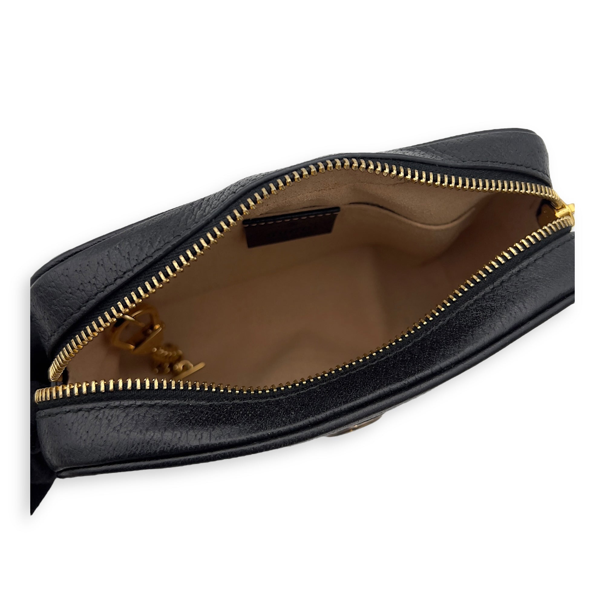 Gucci Ophidia Shoulder Bag Black in Calfskin, Gold hardware_8