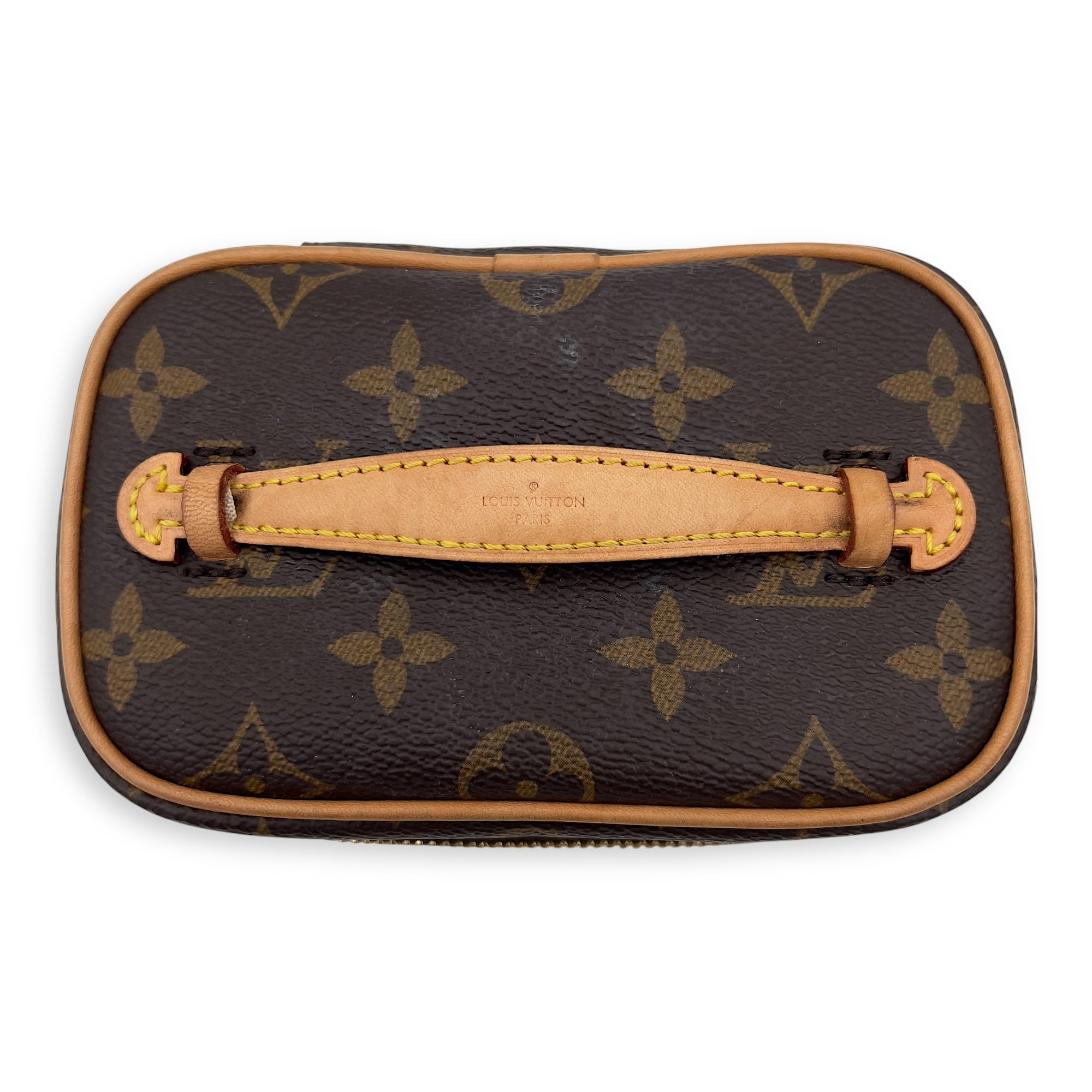 Louis Vuitton Nice Vanity Bag Nano Brown in Monogram Coated Canvas, Gold hardware_6
