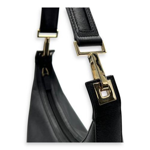 Gucci Vintage Shoulder Bag Black in Calfskin, Gold hardware_6