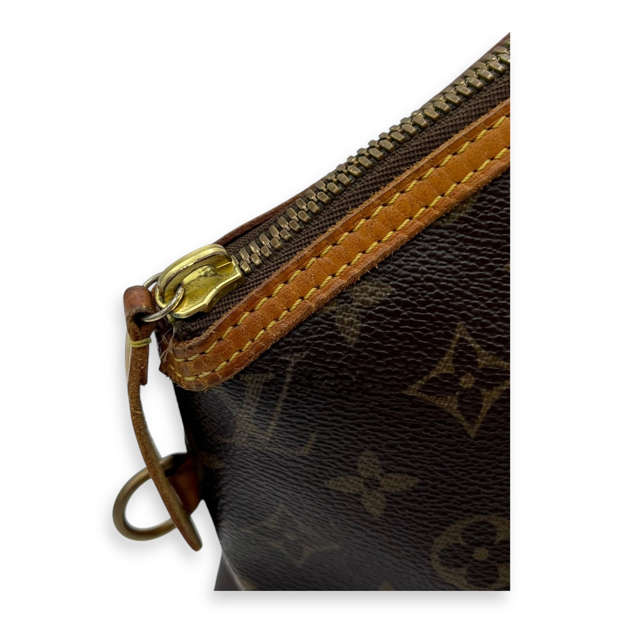 Louis Vuitton Others Top Handle Bag Brown in Monogram Coated Canvas, Gold hardware_6