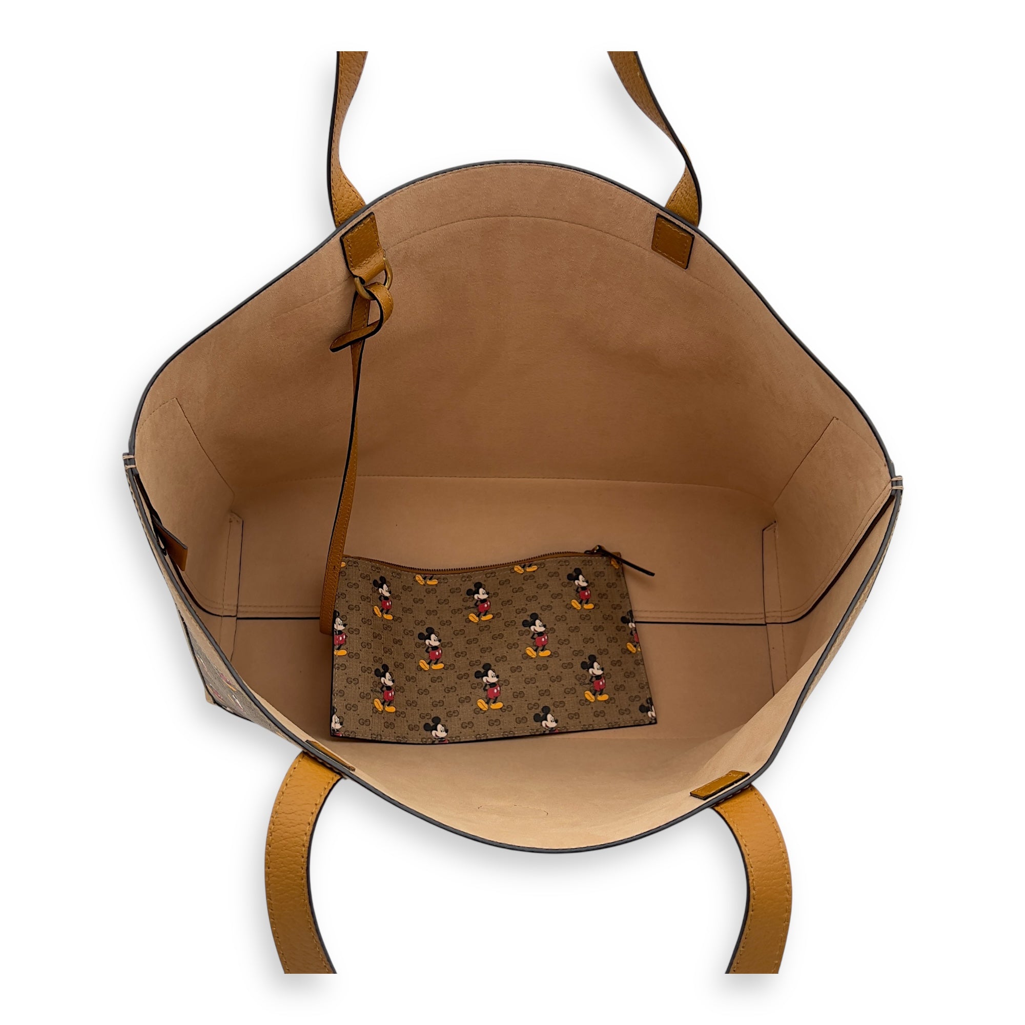 Gucci x Disney GG Supreme Tote Bag Brown in Coated Canvas, Gold hardware_8