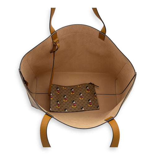 Gucci x Disney GG Supreme Tote Bag Brown in Coated Canvas, Gold hardware_8