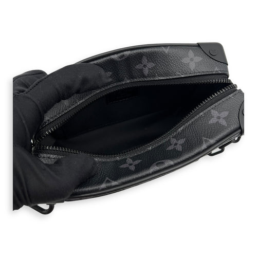 Louis Vuitton Trunk Shoulder Bag Black in Monogram Coated Canvas, Black hardware_6