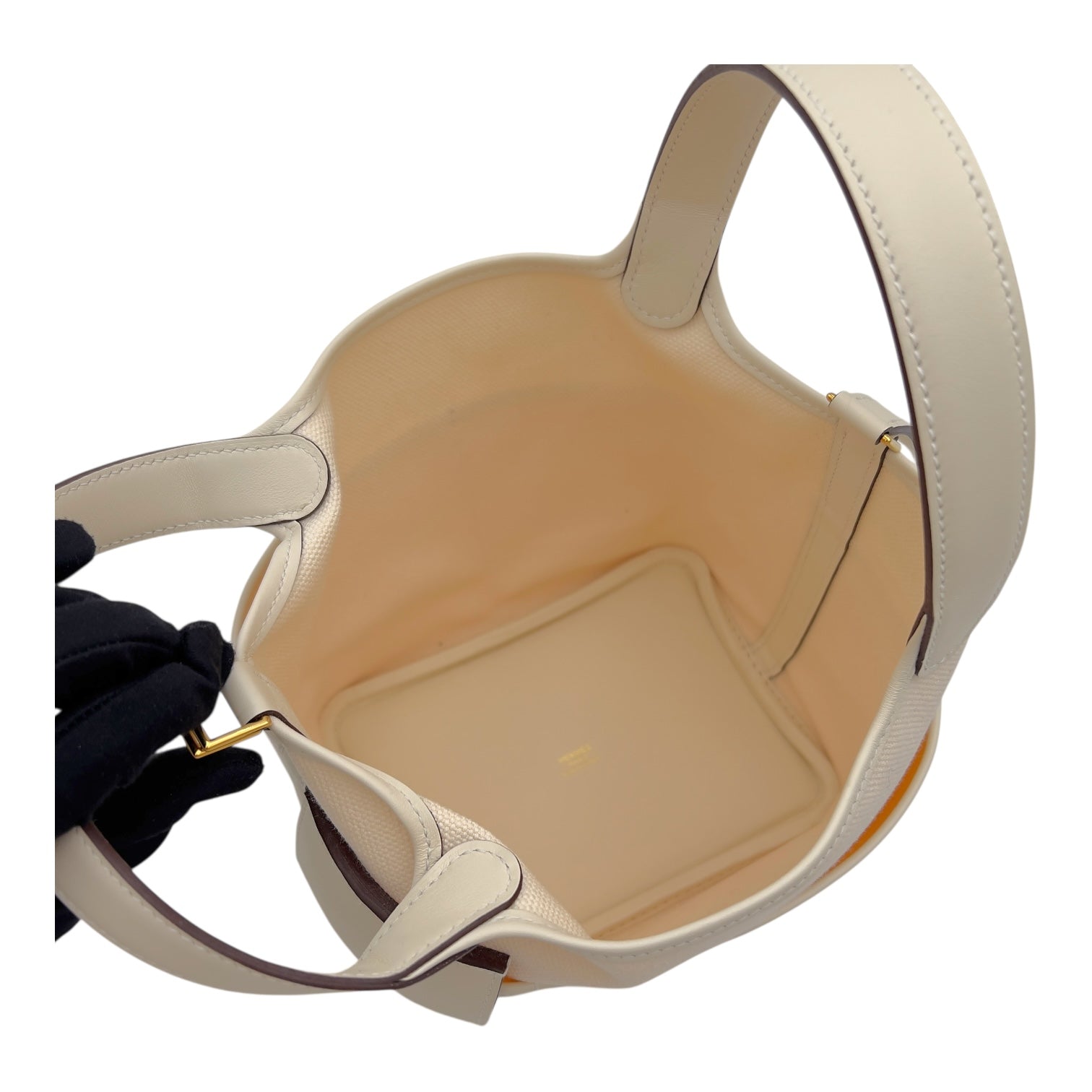 Hermès Picotin Cargo Ecru/Nata in Toile Goeland/Veau Swift, Gold hardware_8