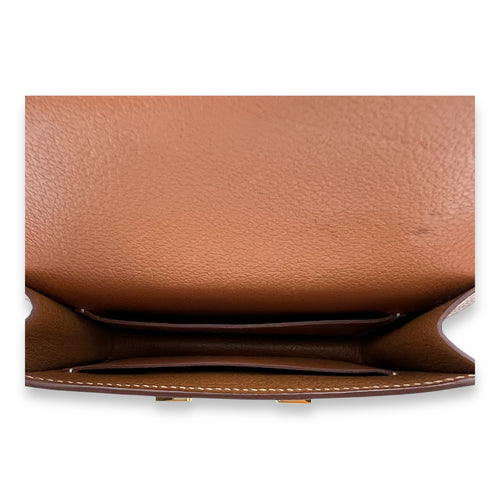 Hermès Constance Slim Gold Wallet in Evercolor, Gold hardware_6