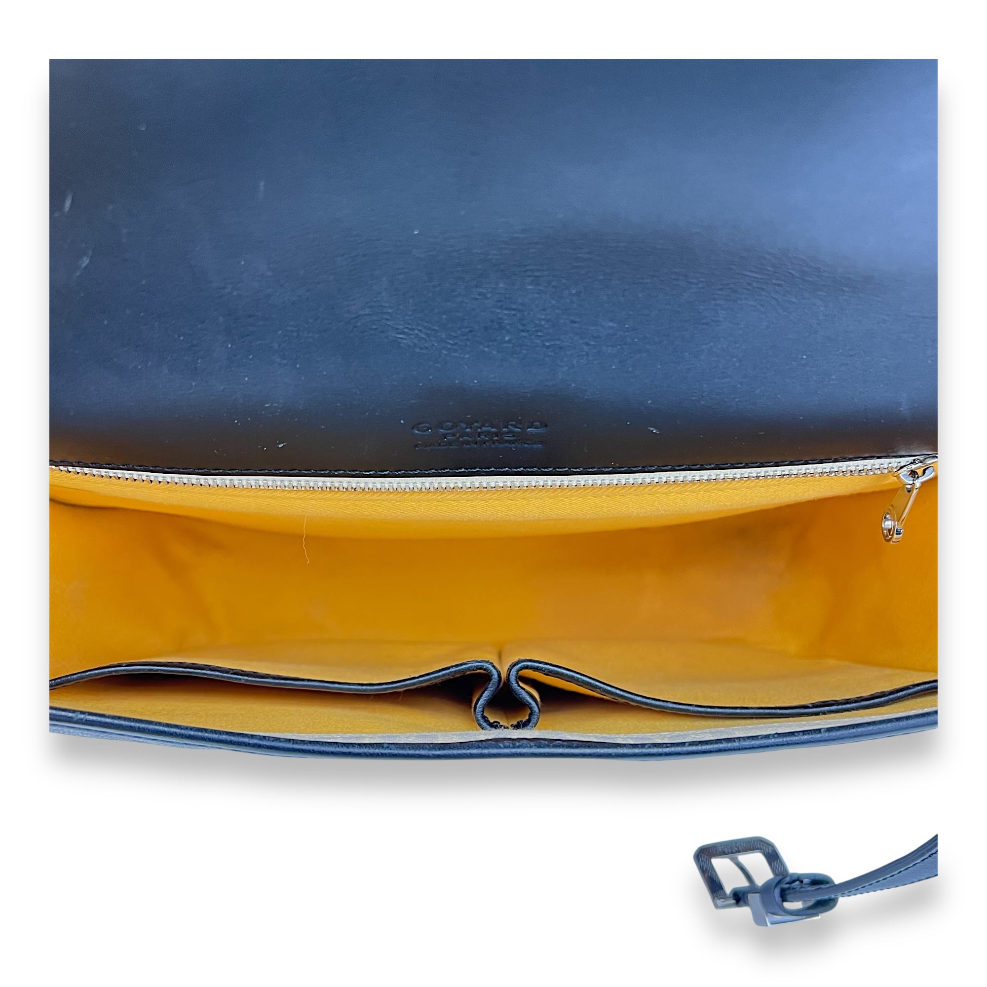 Goyard Belvedere Messenger MM Black in Coated Canvas, Silver hardware_6