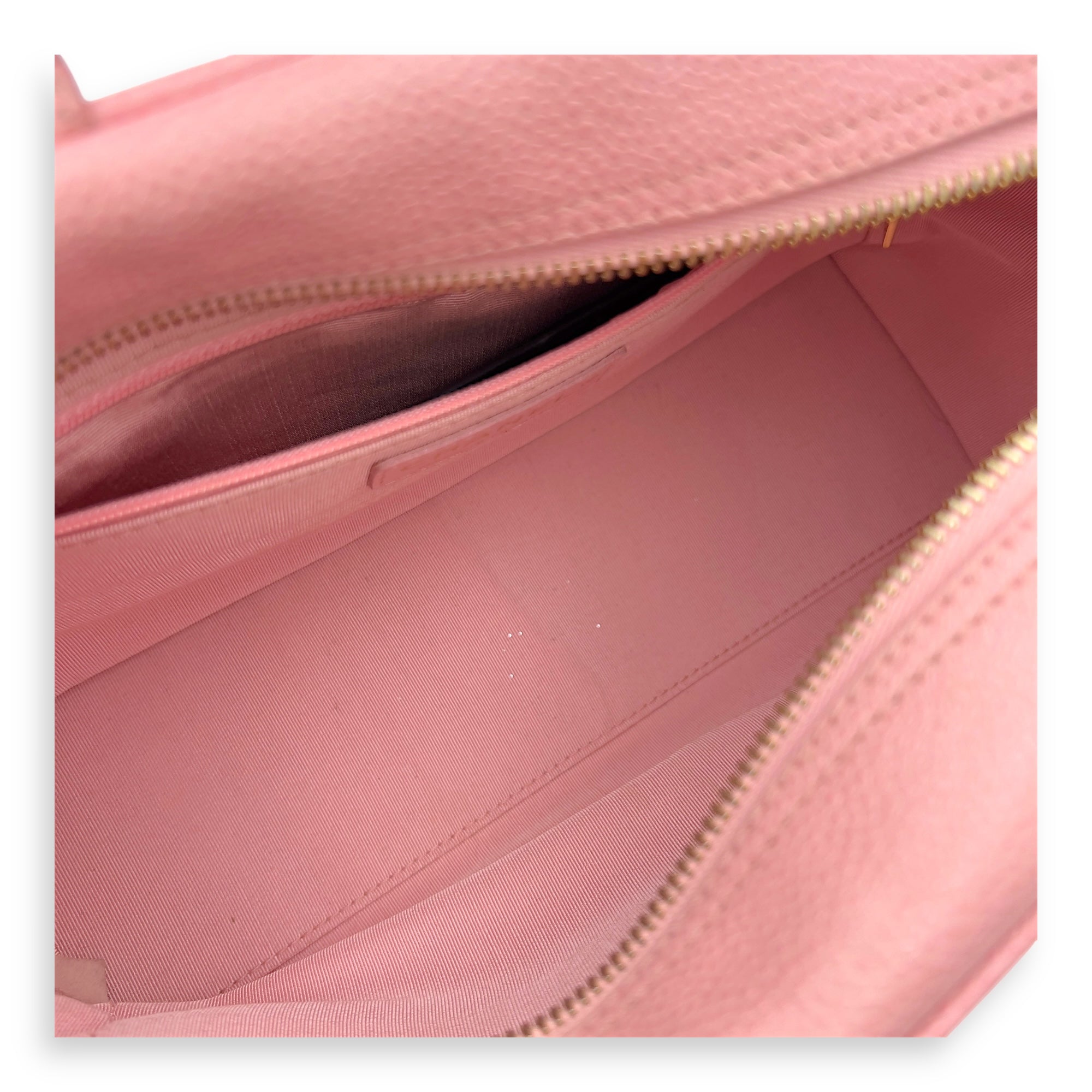 Chanel Bowling Pink Top Handle Bag in Caviar Leather, Gold hardware_6