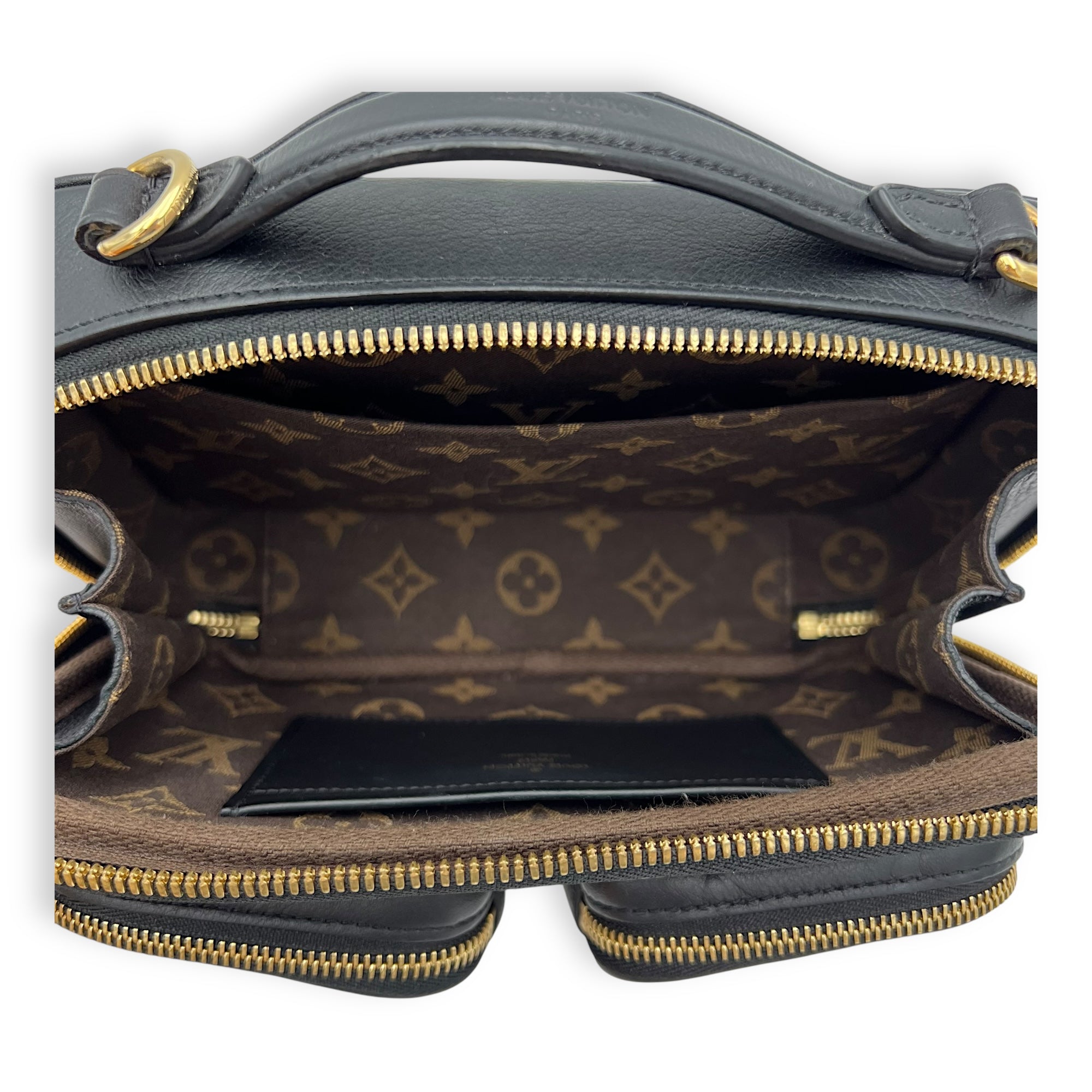 Louis Vuitton Utility Black Crossbody Bag in Monogram Empreinte Leather, Gold hardware_8
