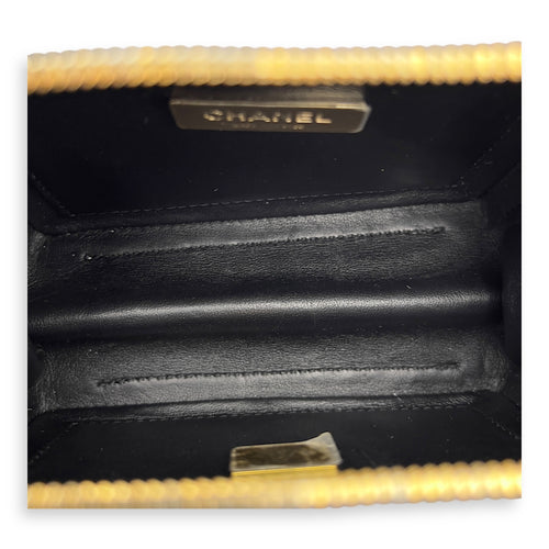 Chanel CC Black Top Handle Bag in Calfskin, Gold hardware_8