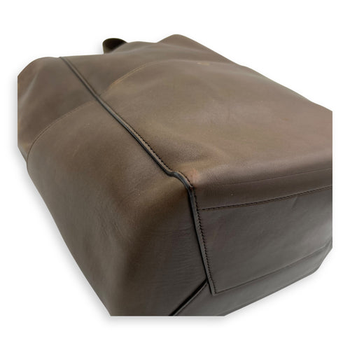 Celine Sangle Shoulder Bag Brown in Calfskin, Gold hardware_8