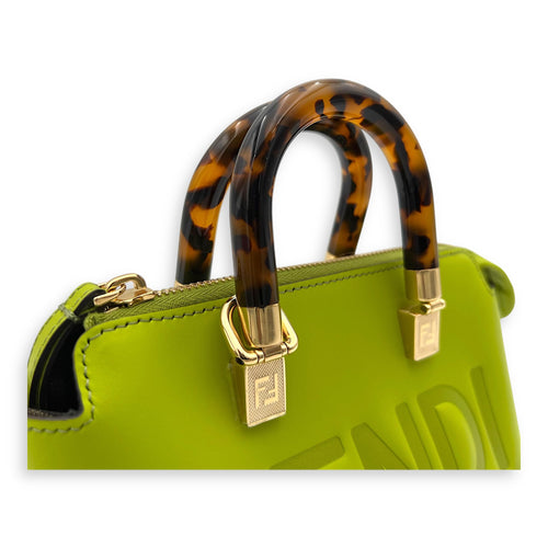 Fendi By The Way Mini Wasabi Green Top Handle Bag in Calfskin, Gold hardware_6