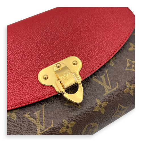 Louis Vuitton Saint Placide Crossbody Bag Brown in Monogram Coated Canvas, Gold hardware_6