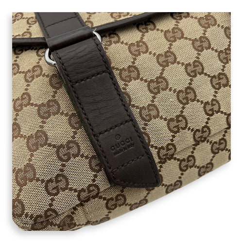 Gucci GG Messenger Brown in Jacquard, Silver hardware_6