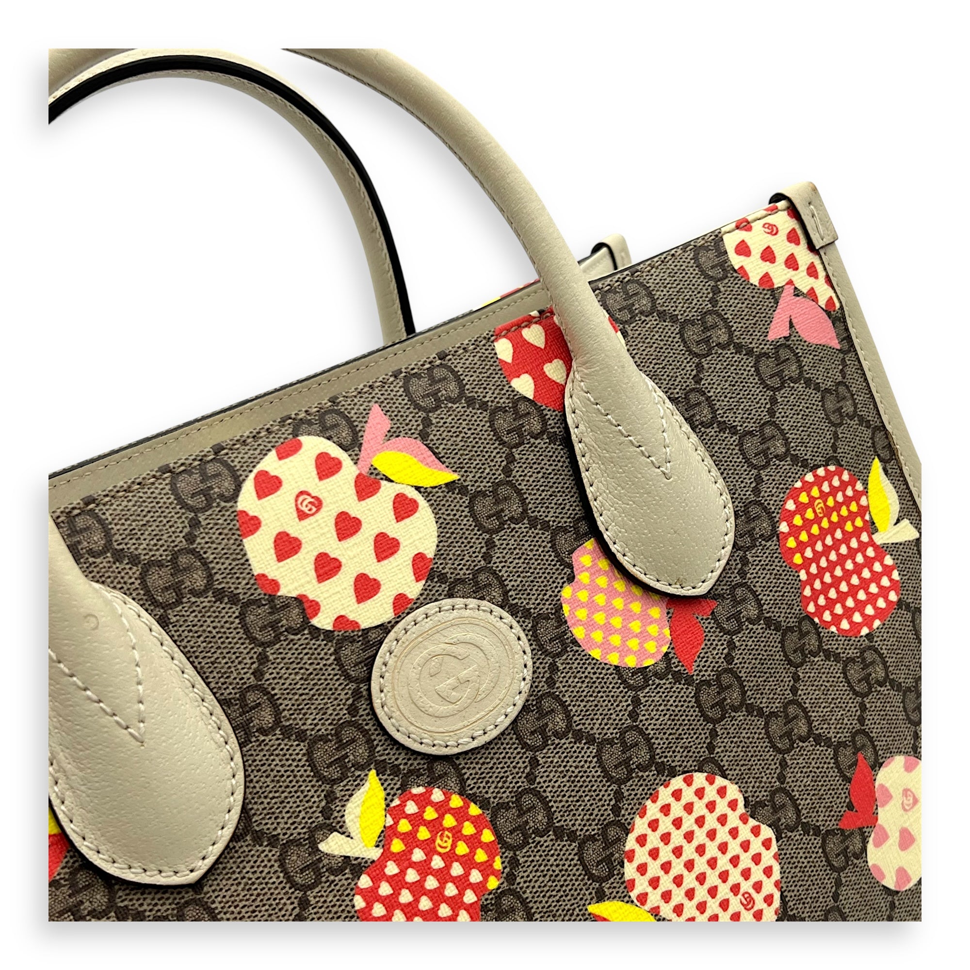 Gucci GG Supreme Tote Bag Brown in Coated Canvas, Gold hardware_6