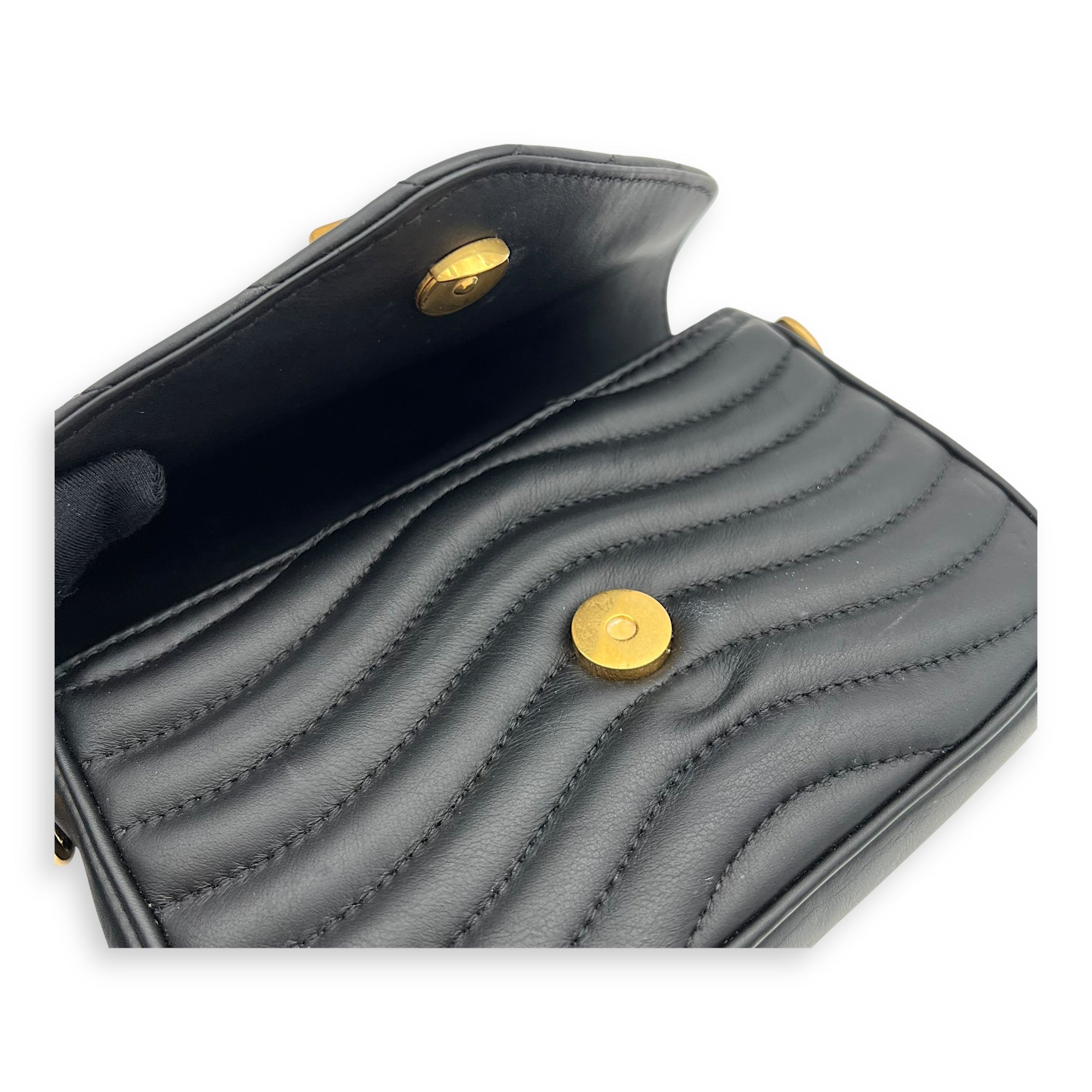 Louis Vuitton New Wave Crossbody Bag Black in Calfskin, Gold hardware_6