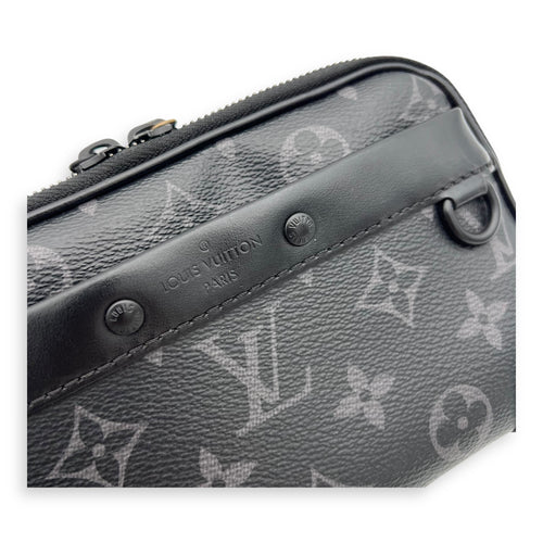 Louis Vuitton Alpha Crossbody Bag Black in Monogram Coated Canvas, Lacquered Metal hardware_6