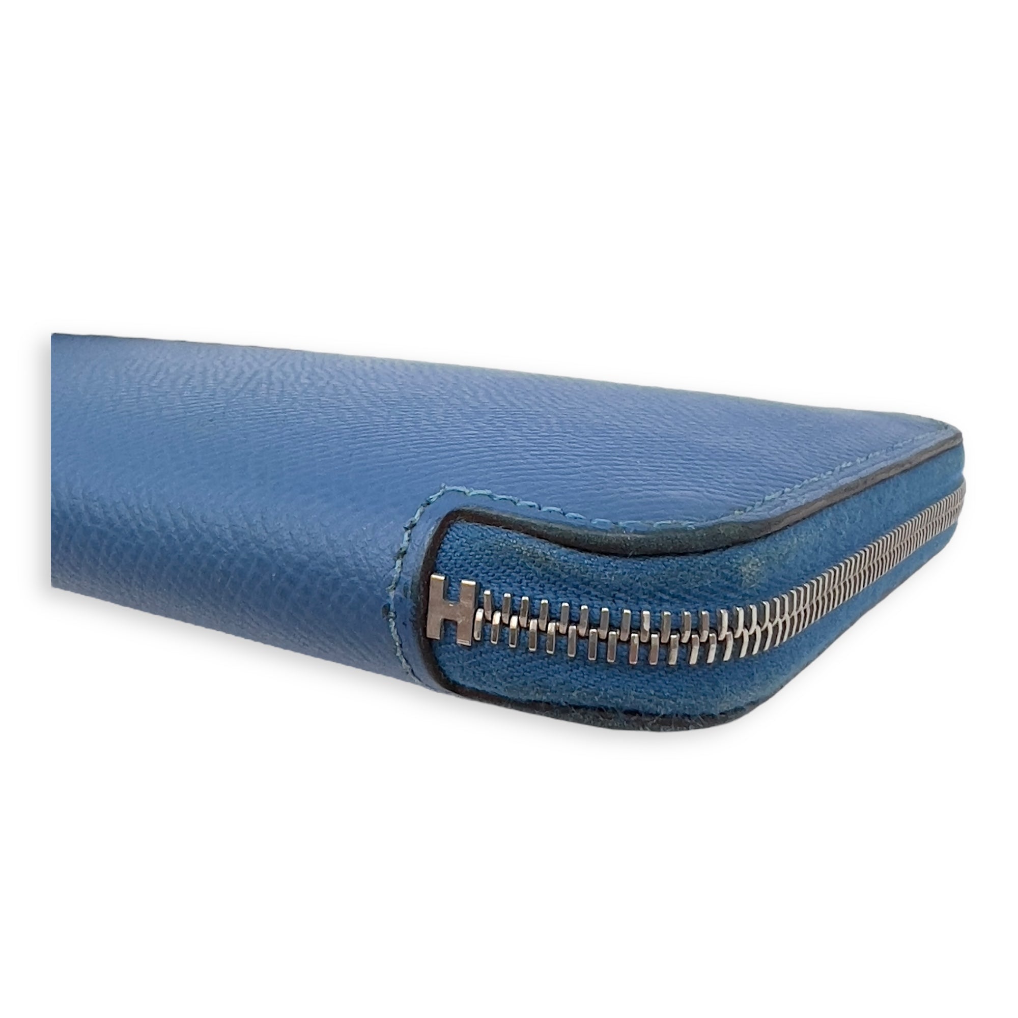 Hermès Silk In Blue in Epsom, Palladium hardware_8