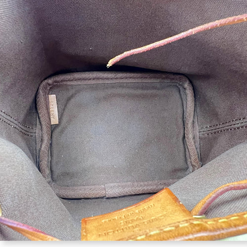 Louis Vuitton Noe Bucket Bag Brown in Monogram Coated Canvas, Gold hardware_6