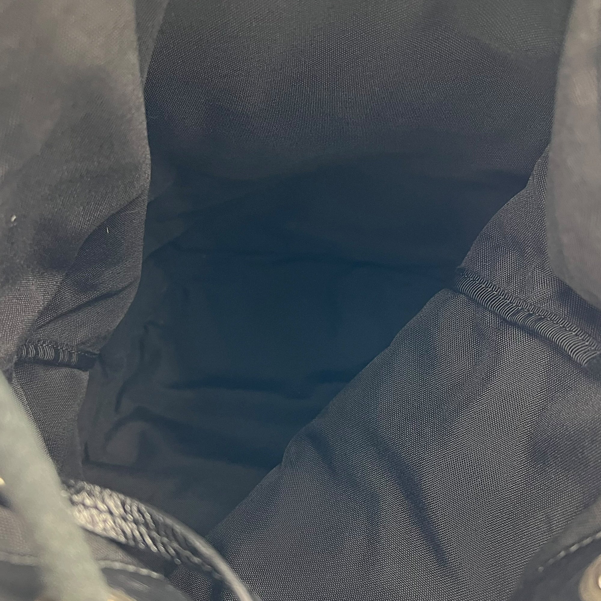 Saint Laurent Logo Backpack Black in Calfskin, Silver hardware_6