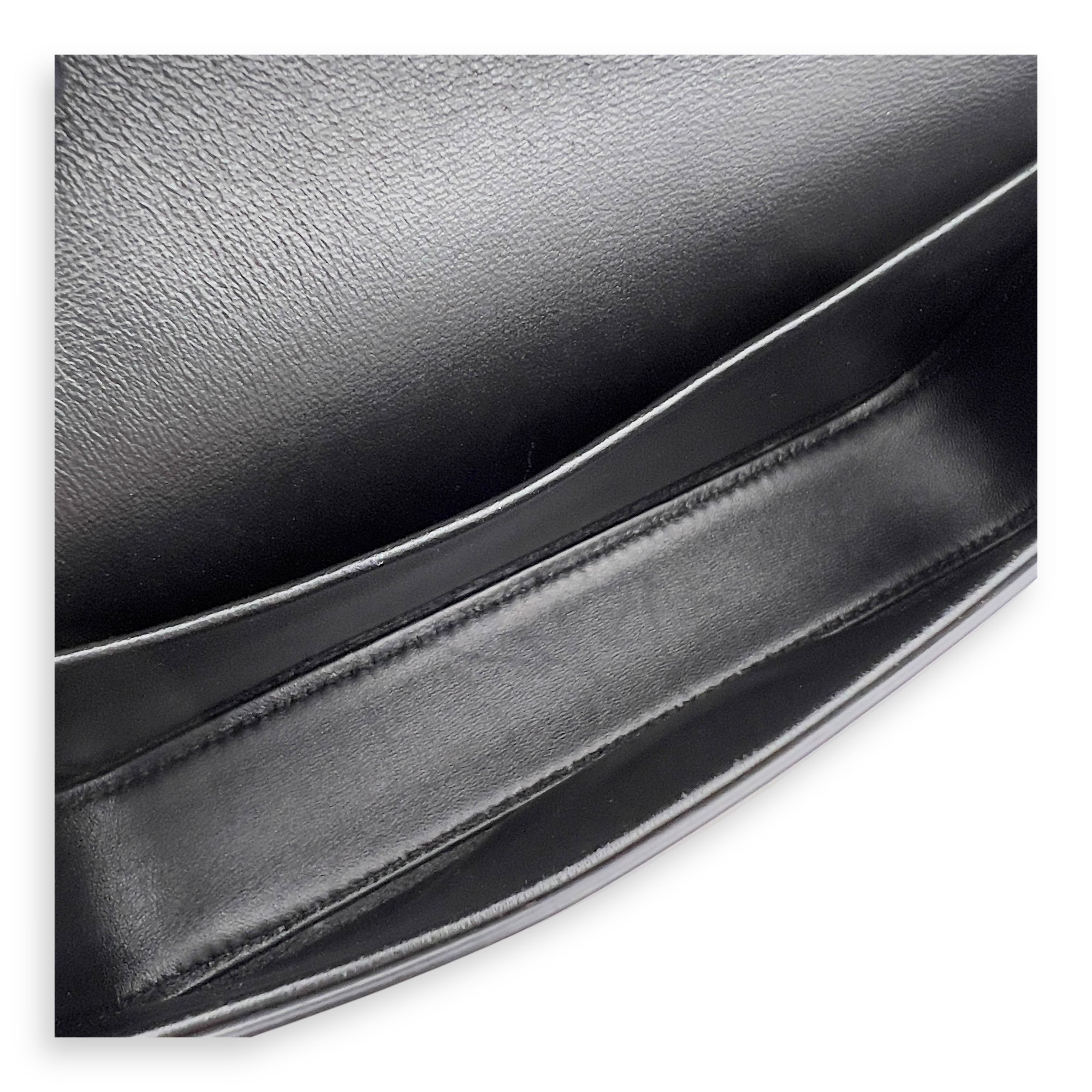 Celine Triomphe Claude Black Shoulder Bag in Calfskin, Gold hardware_4