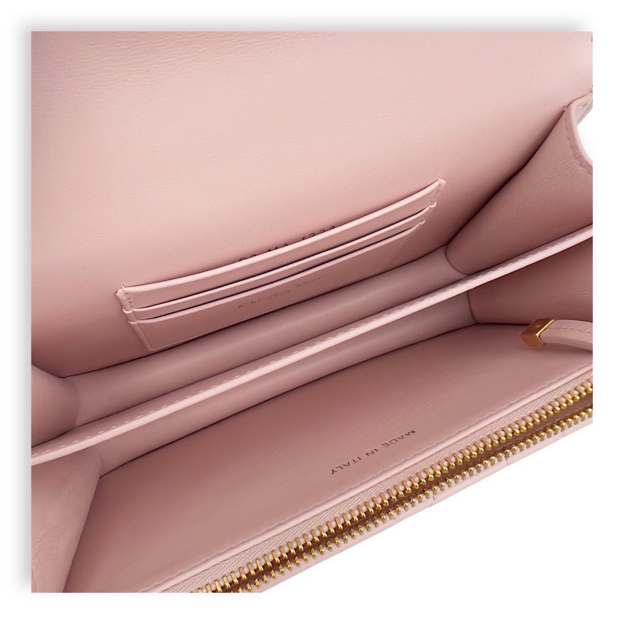 Dior Miss Caro Shoulder Bag Pink in Lambskin, Gold hardware_8