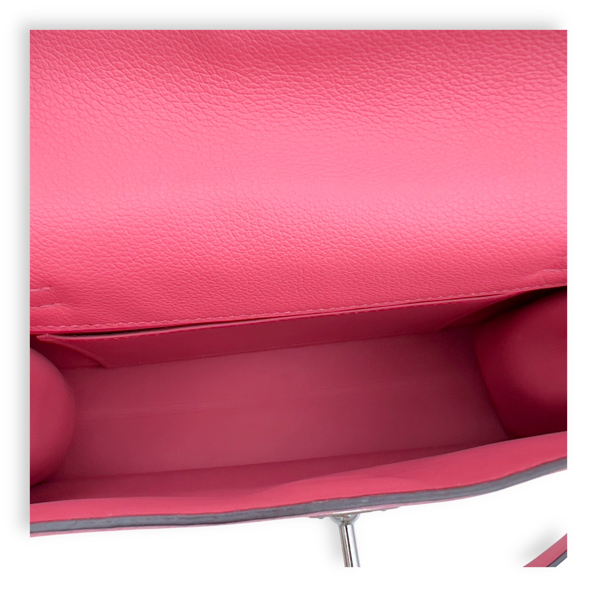 Hermès Kelly Danse Rose Azelea in Swift, Palladium hardware_5