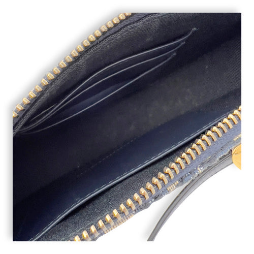 Dior Saddle Rodeo Blue Shoulder Bag in Jacquard, Gold hardware_5