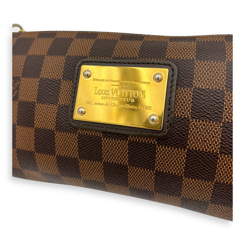 Louis Vuitton Eva Crossbody Bag Brown in Coated Canvas, Gold hardware_5