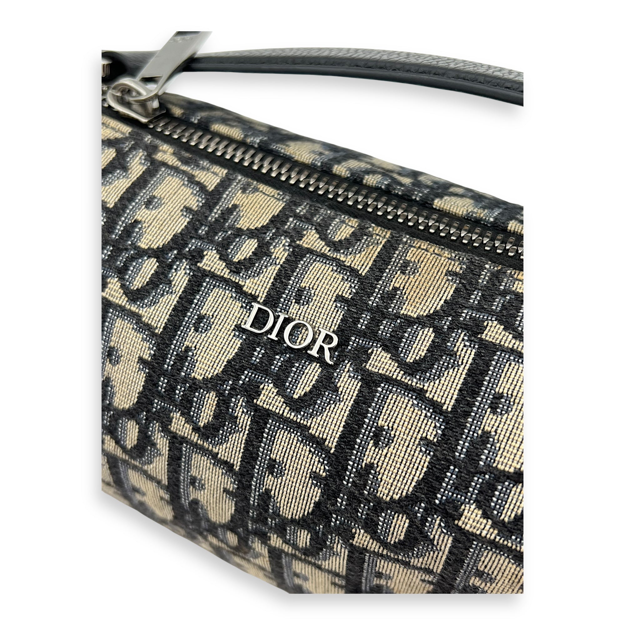Dior Roller Crossbody Bag Small Blue in Canvas, Silver hardware_3