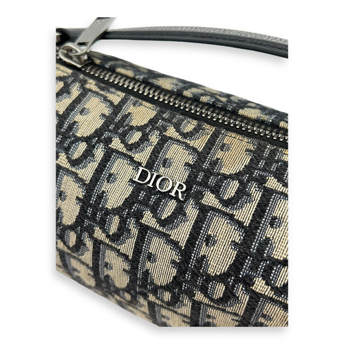 Dior Roller Crossbody Bag Small Blue in Canvas, Silver hardware_3