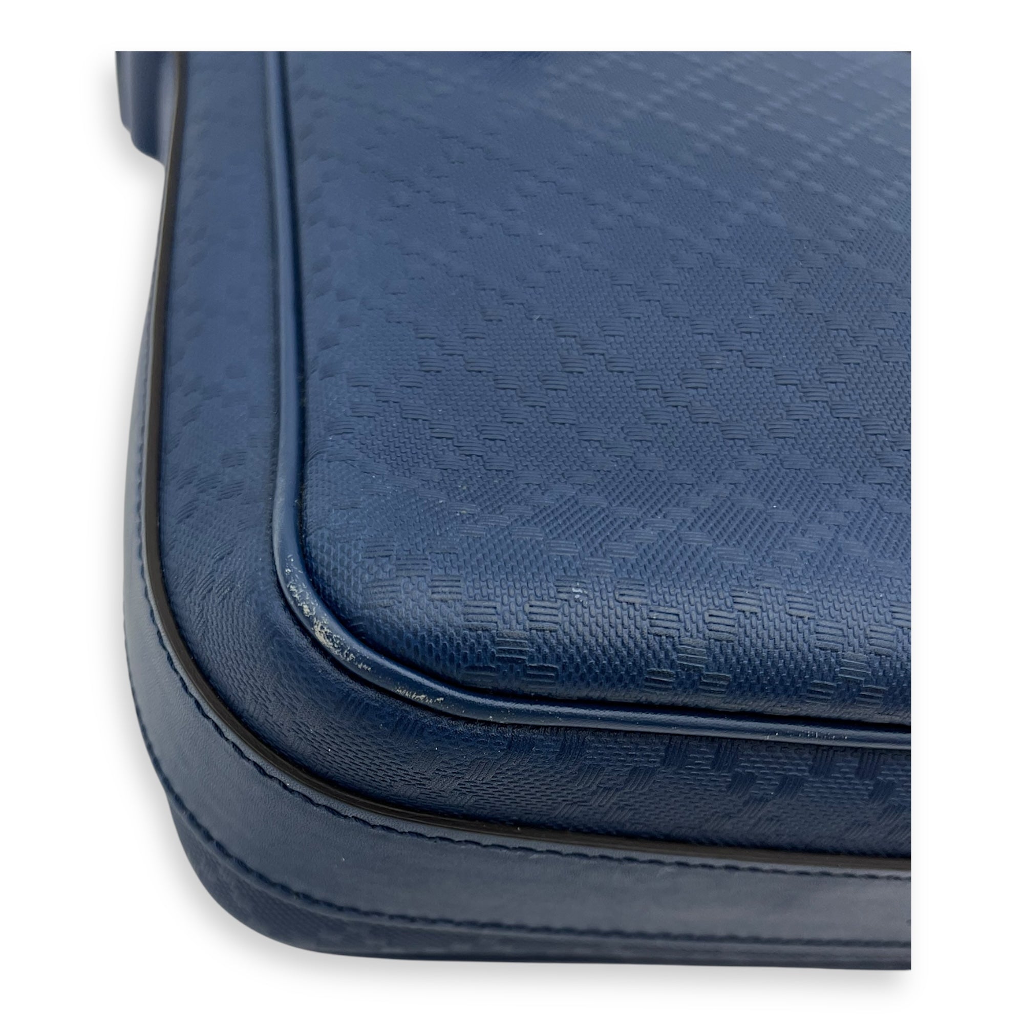 Gucci diamante Messenger Blue in Calfskin, Silver hardware_6