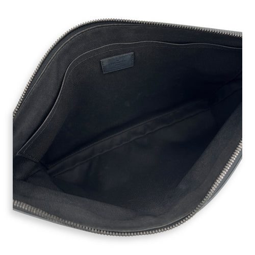 Louis Vuitton Discovery Pouch Black in Calfskin, Silver hardware_3