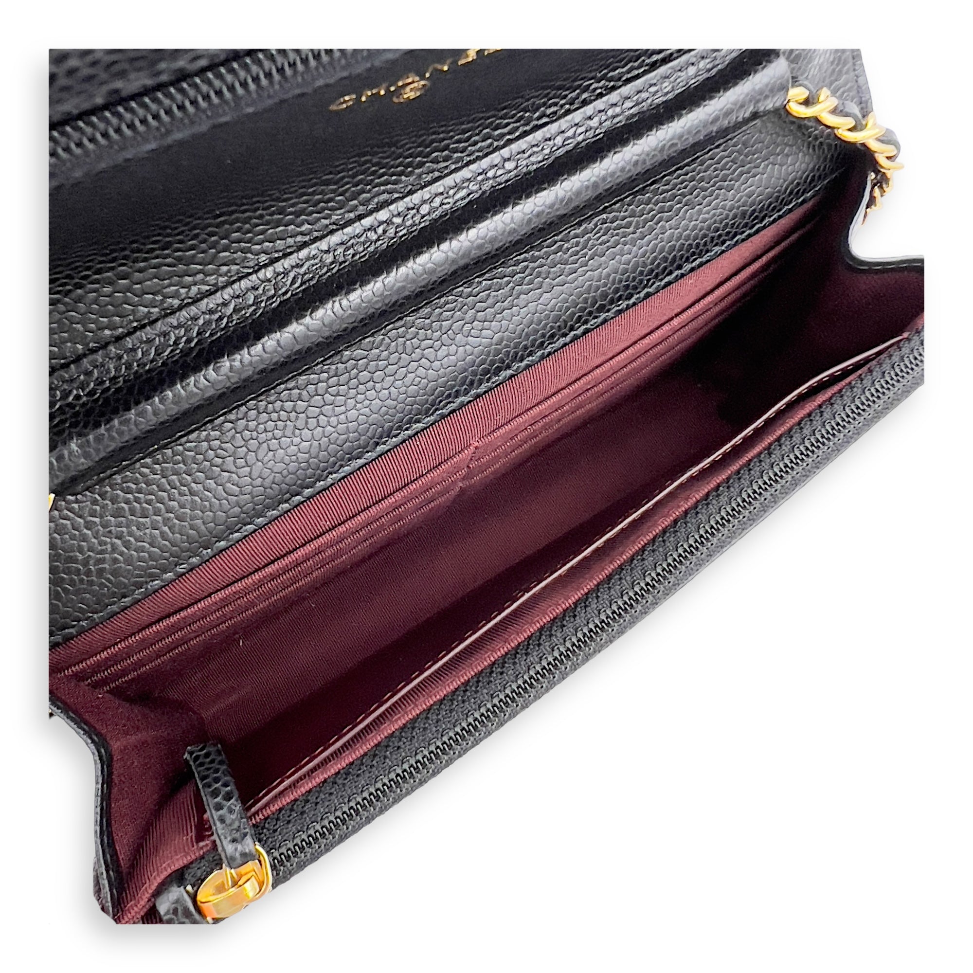 Chanel Classic Wallet On Chain Black in Caviar Leather, Gold hardware_6