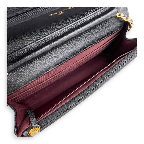Chanel Classic Wallet On Chain Black in Caviar Leather, Gold hardware_6