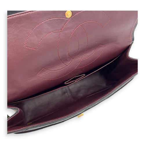Chanel 2.55 Shoulder Bag 27 Black in Calfskin, Gold hardware_6