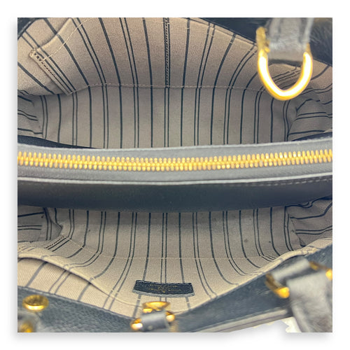 Louis Vuitton Montaigne Top Handle Bag BB Black in Empreinte Leather, Gold hardware_6
