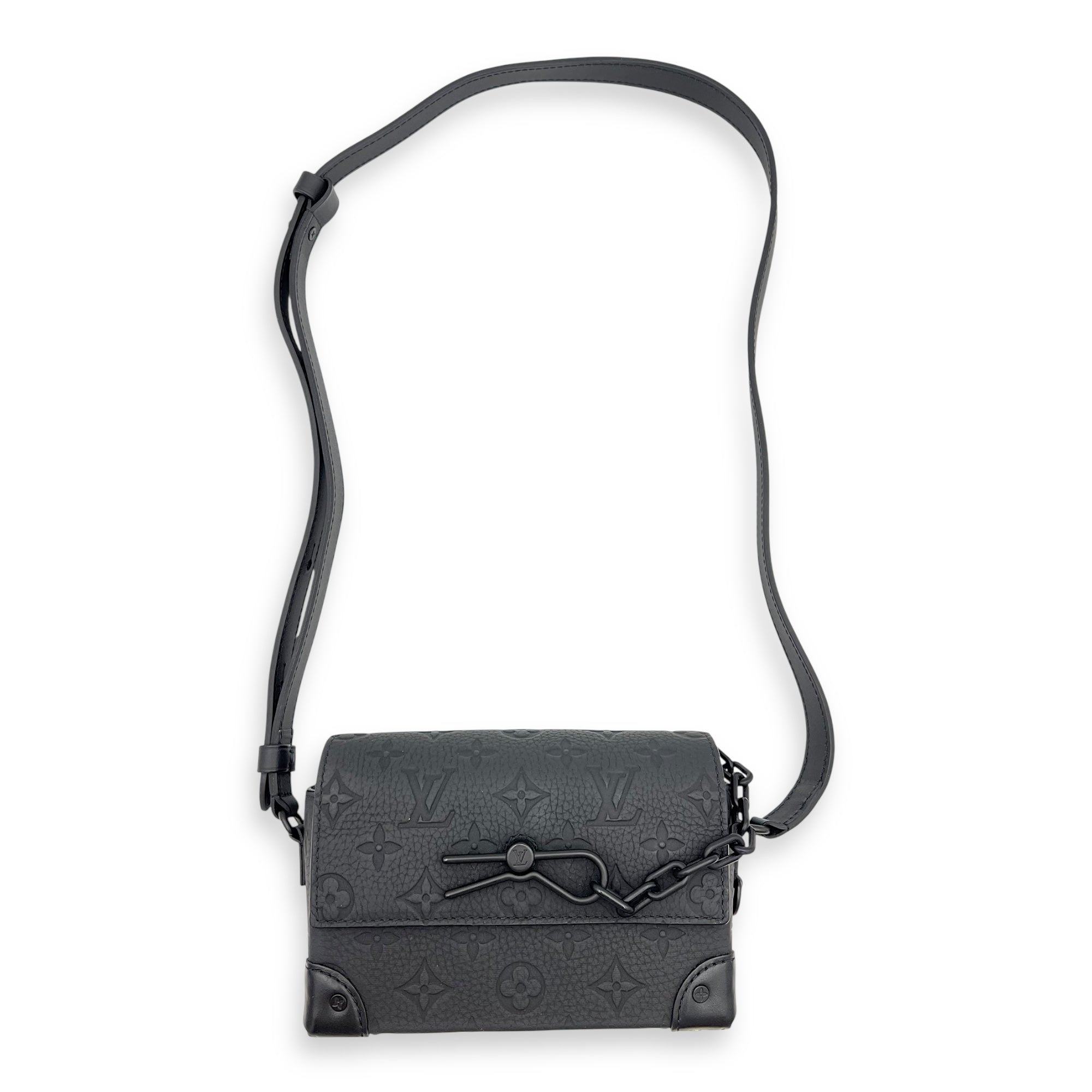 Louis Vuitton Steamer Black Shoulder Bag in Empreinte Leather, Black hardware_6