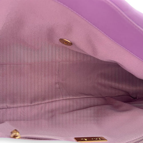 Chanel C19 Maxi Purple Crossbody Bag in Fabric, Mixed hardware_6